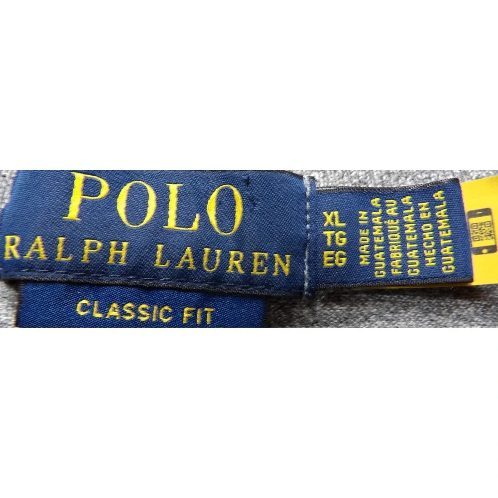 Polo by Ralph Lauren Light Gray Short Sleeve Polo Shirt with Pony Logo